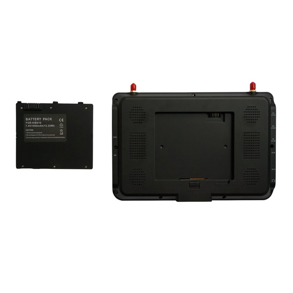 Дисплей HD FPV 9" HIEE HDRM908 1024x600 два приёмника 5.8GHz 32к + адаптер
